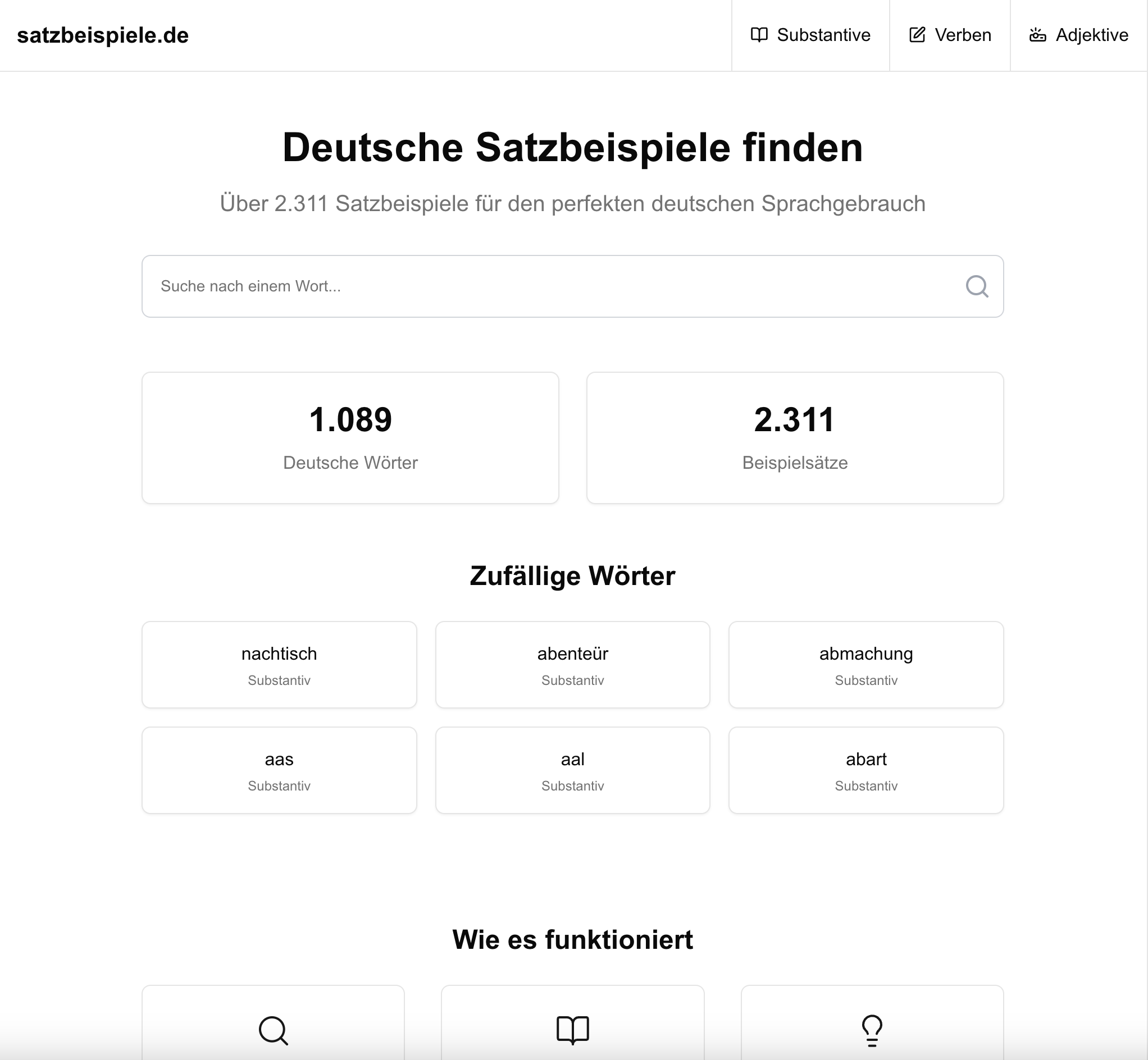Satzbeispiele - satzbeispiele.de